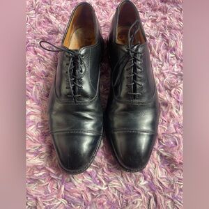 Allen Edmonds Park Avenue Black Cap Toe Leather Dress Shoes Mens Size 10.5